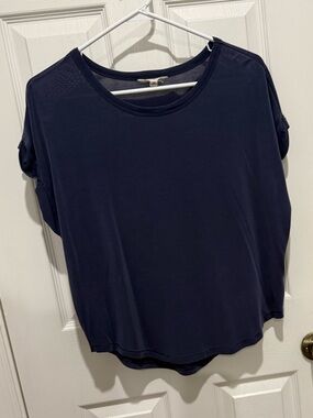 Lucky Brand Navy Short-Sleeve Crew Tee